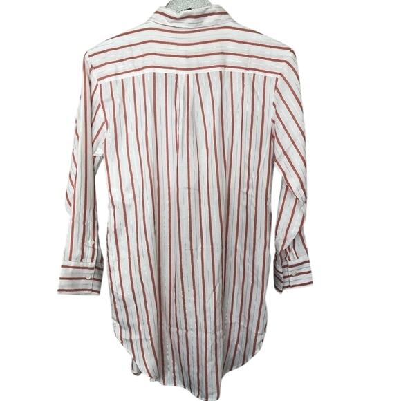 Onia Spanish Red Marie Dress Red & Metallic Stipe NEW - Picture 2 of 7